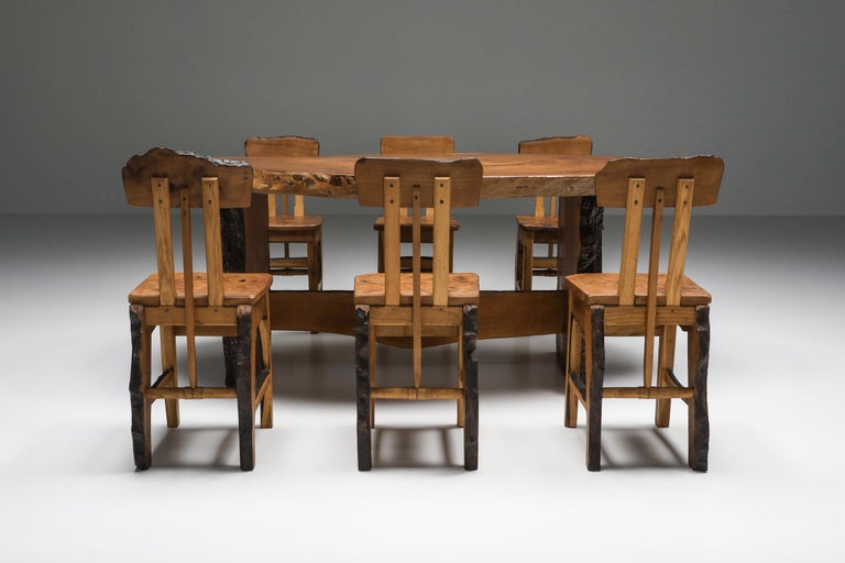 Axel Vervoordt Style Wabi-Sabi Dining Table, Atelier Marolles, 1960s For Sale 3