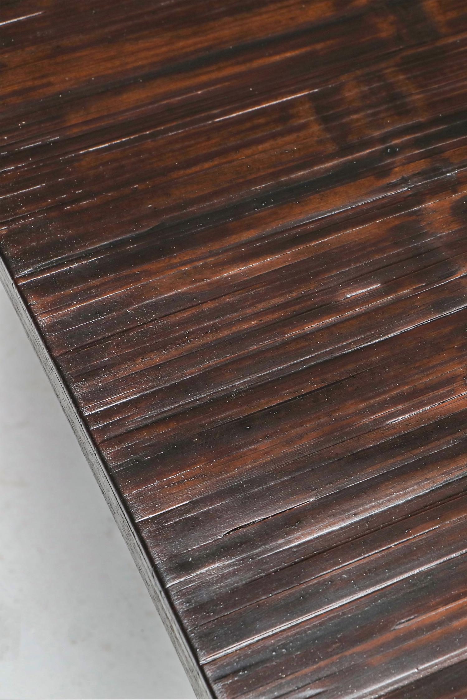 Axel Vervoordt Wenge and Bamboo Coffee Table, 1980s In Excellent Condition In Antwerp, BE
