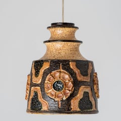 Axella Ceramic Lights en céramique Brown, Danemark, 1970