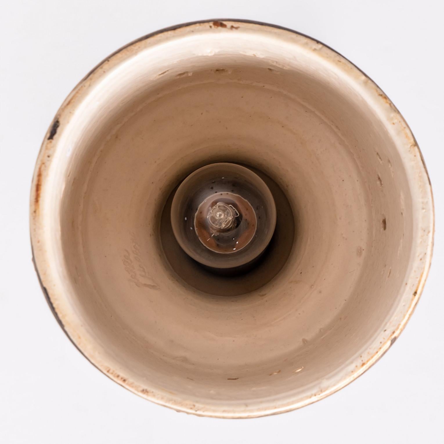 Axella Ceramic Brown Ceramic Pendelleuchte, Dänemark, 1970 im Angebot 1