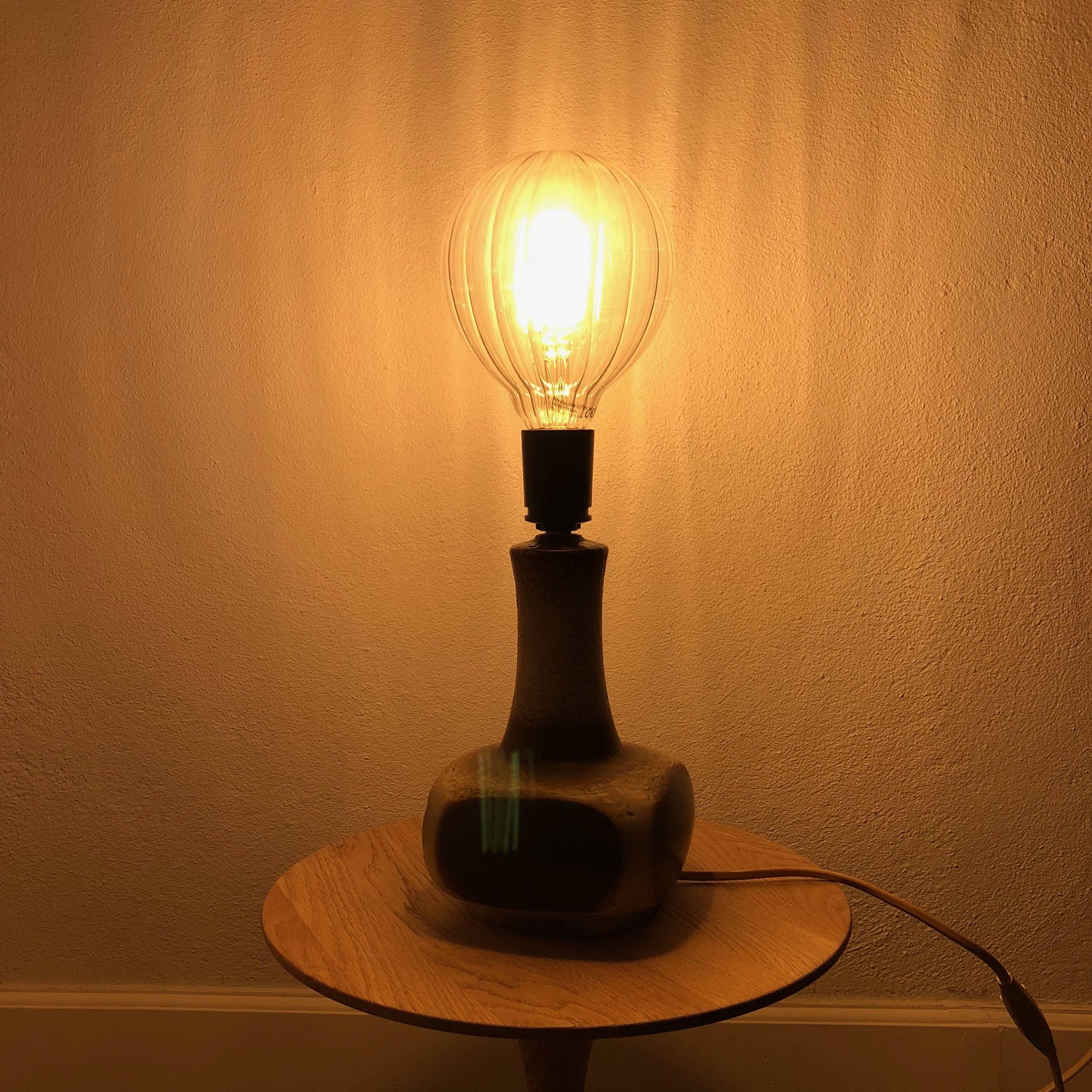 Axella, Danish Ceramic Lamp In Good Condition For Sale In Jylland, DK