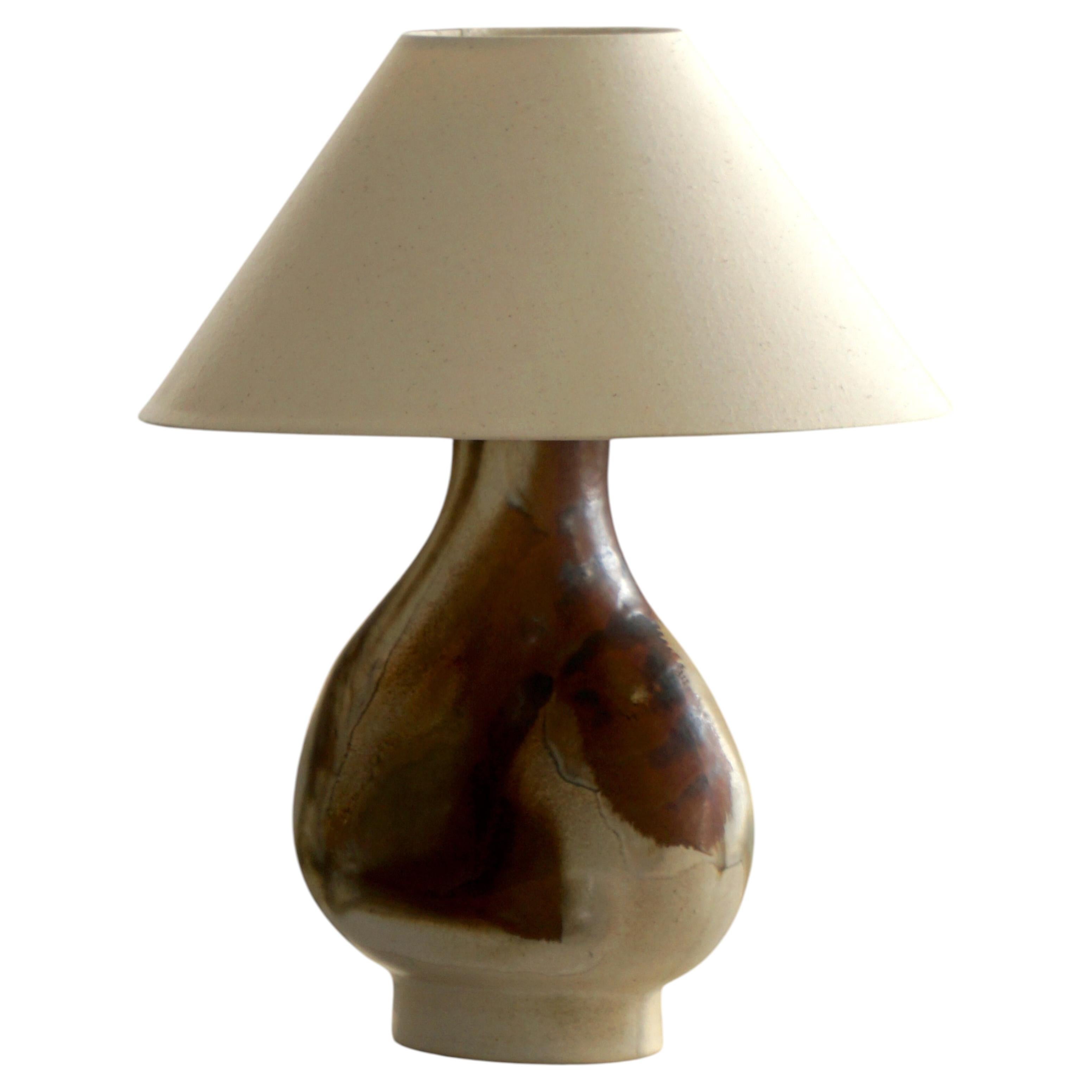 Axella Stentøj, Danish Sculptural Stoneware Table Lamp, Model 989, 1960s–70s