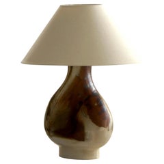 Axella Stentøj, Danish Sculptural Stoneware Table Lamp, Model 989, 1960s–70s