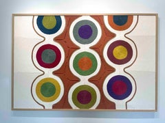 "Dia Kojita" Rope work on canvas, by Axelle Gosse ("39 x 59 in"), 2024