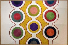 "Mombai" Rope work on canvas, by Axelle Gosse ("39 x 59 in"), 2024