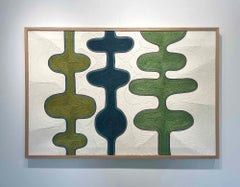 "Paritas" Rope work on canvas, by Axelle Gosse ("33 x 49 in"), 2024