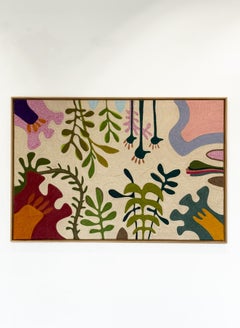 "Samode" Rope work on canvas, by Axelle Gosse ("39 x 59 in"), 2025