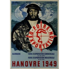 1949 original poster by Axelle at the Hanover Export Fair
