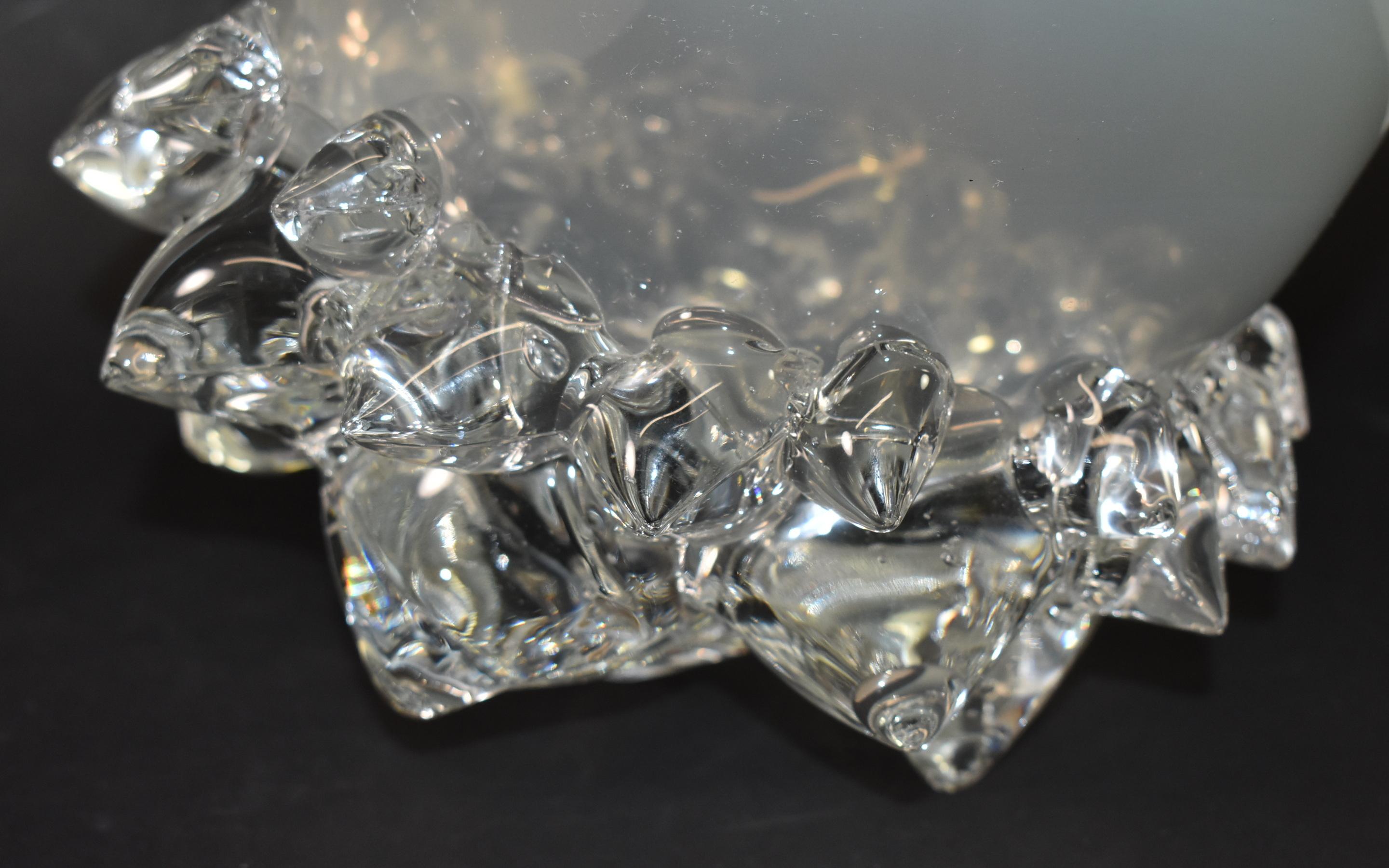 Axiom Glass Opal White Thorn Bowl by Andrew Madvin 2