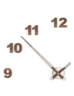 Nomon Axioma 12 N Wall Clock, Chrome & Walnut, Modern Design