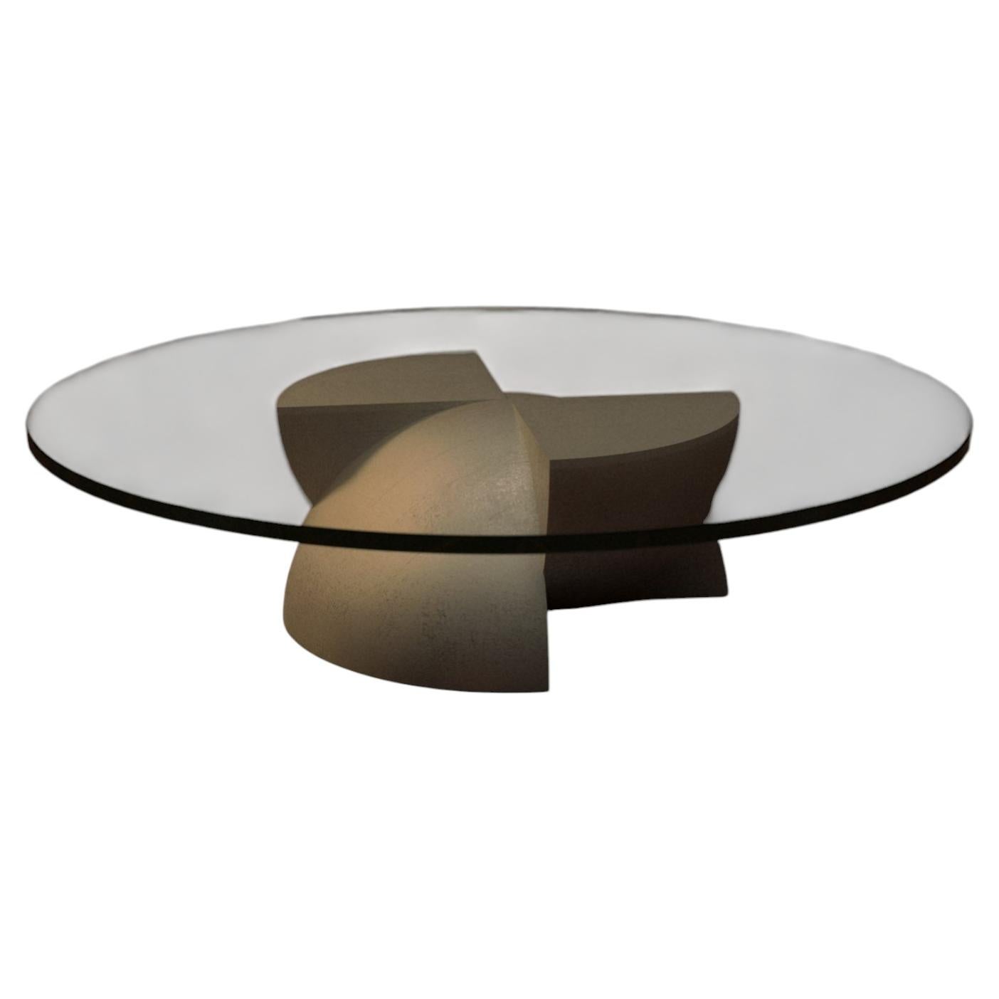 Table basse en aluminium Axis par Studio Brocky