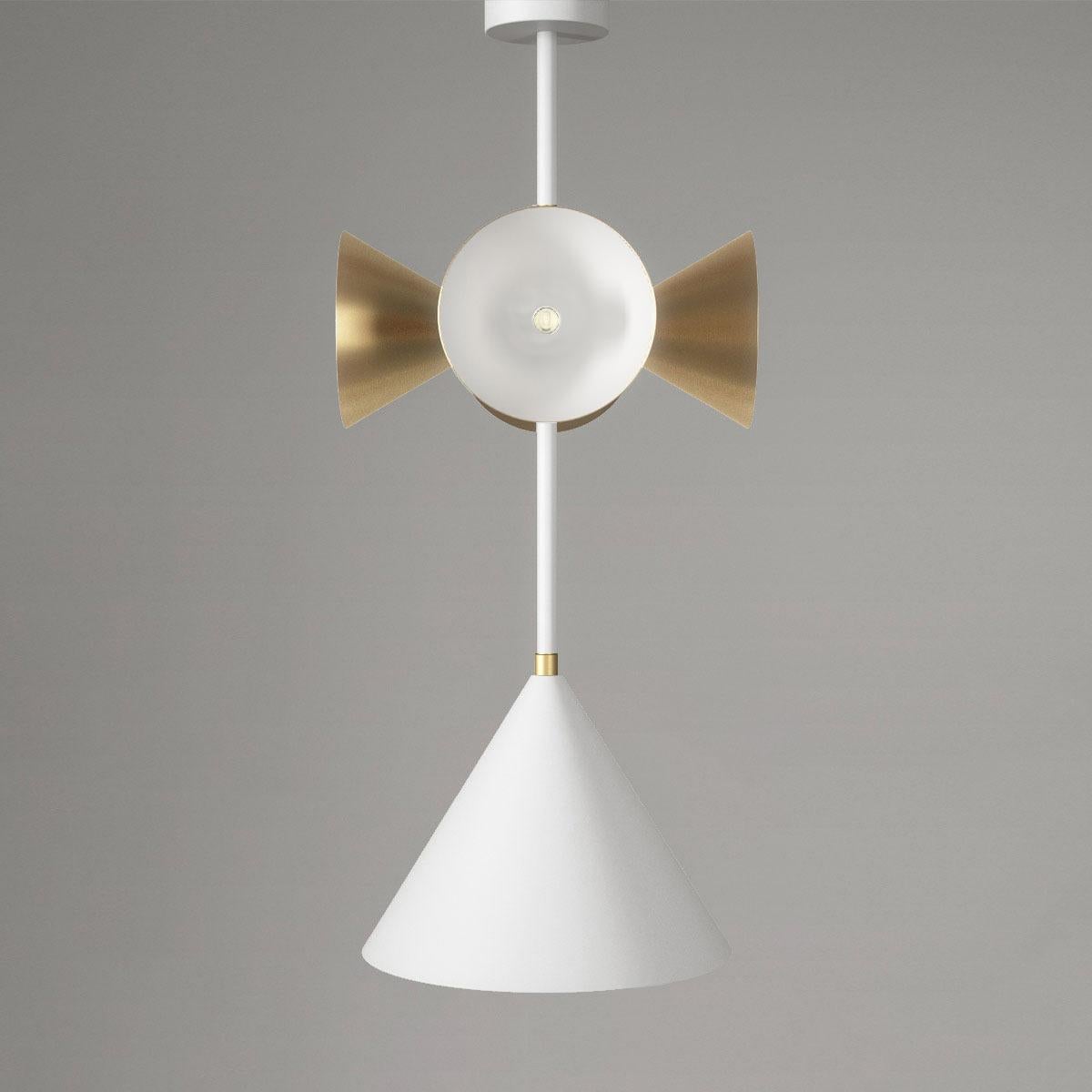 Metallo Lampada a sospensione a cono Axis di Atelier Ati in vendita