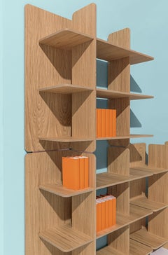 Axis Modular Bookcase in Oak by Studio Klass
