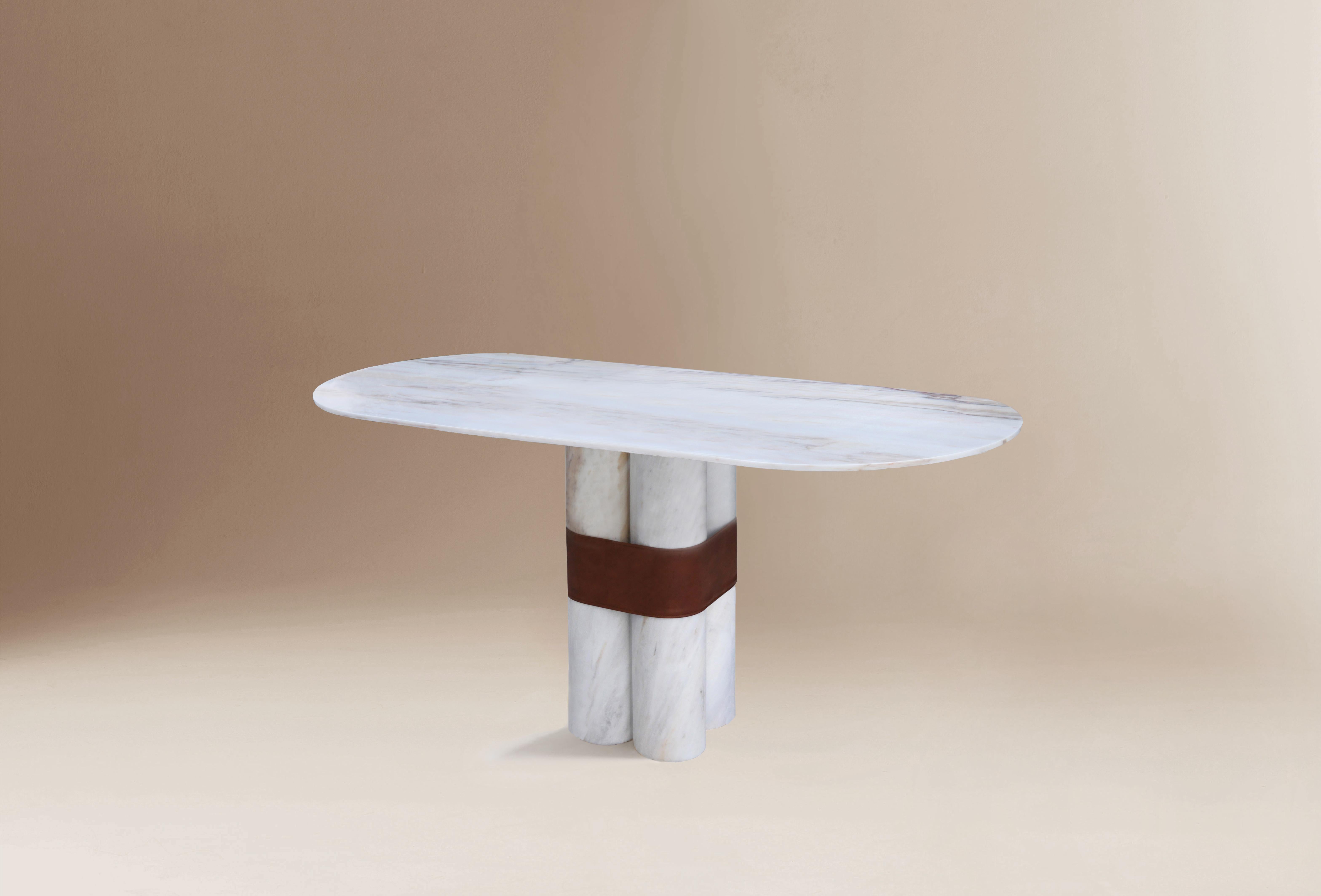 Post-Modern Axis Oval Table by Dovain Studio For Sale