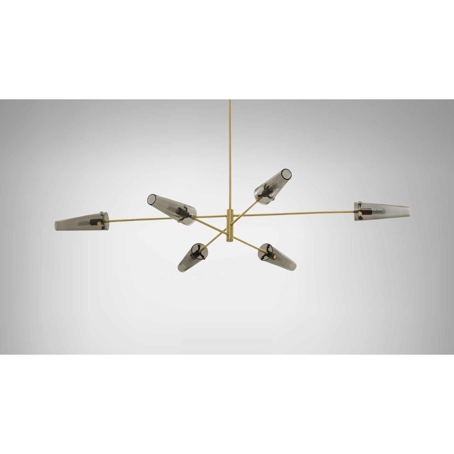 British Axis Six Pendant Lamp by CTO Lighting For Sale