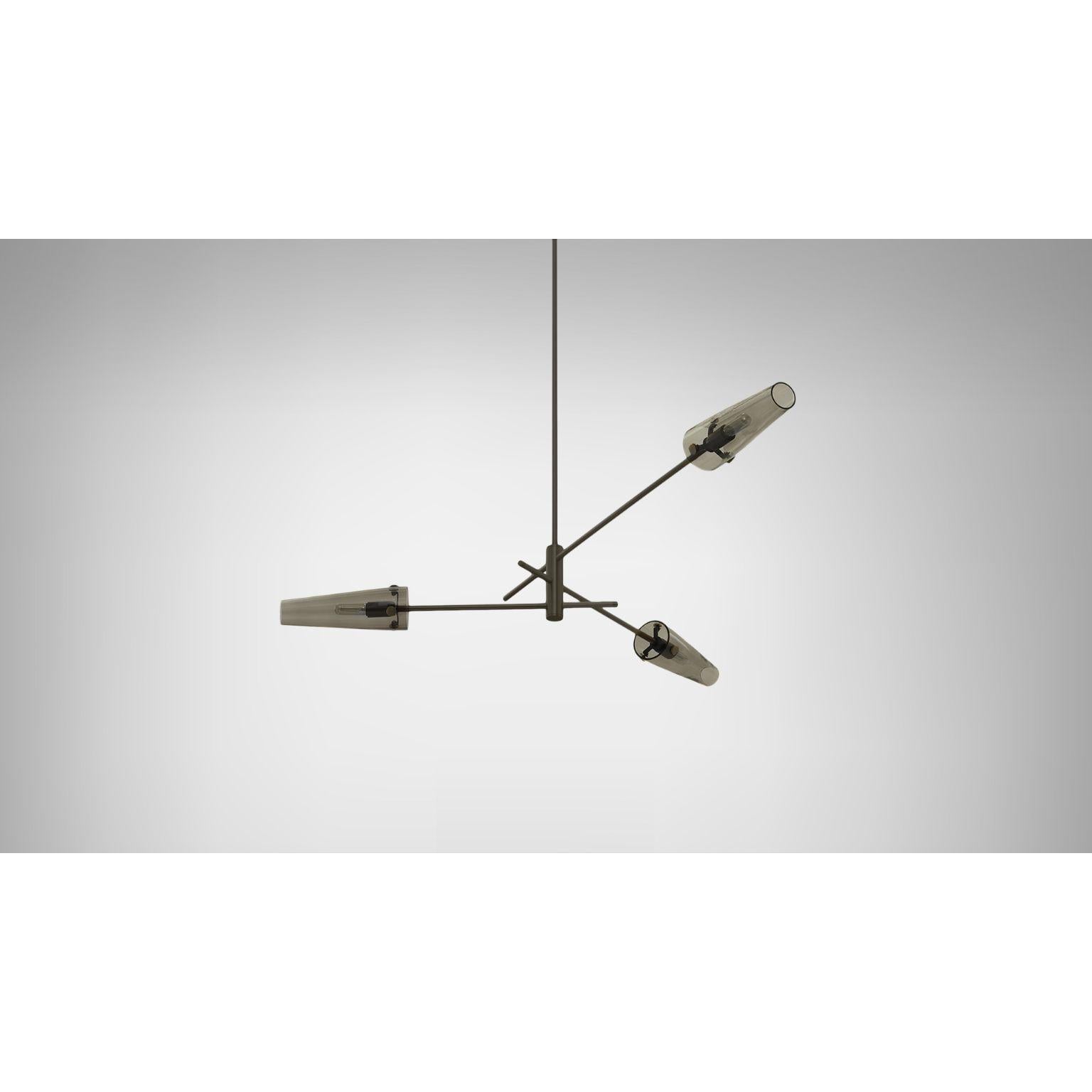 British Axis Three Pendant Lamp by CTO Lighting For Sale