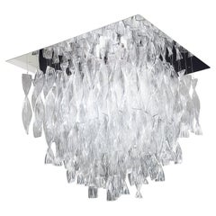 Axolight Avir Large Ceiling Lamp in Chrome & Crystal by Manuel & Vanessa Vivian