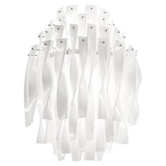 Axolight Avir Medium Wall Lamp in Chrome and White by Manuel & Vanessa Vivian