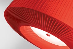 Axolight Bell Extra Large Pendant Lamp in Red by Manuel & Vanessa Vivian