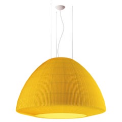 Axolight Bell Extra Large Pendant Lamp in Yellow by Manuel & Vanessa Vivian
