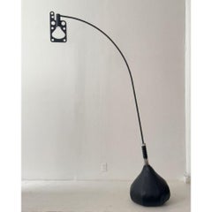 Axolight Bul-Bo Stehleuchte aus schwarzem Metall und Stoff von Gabetti und Isola