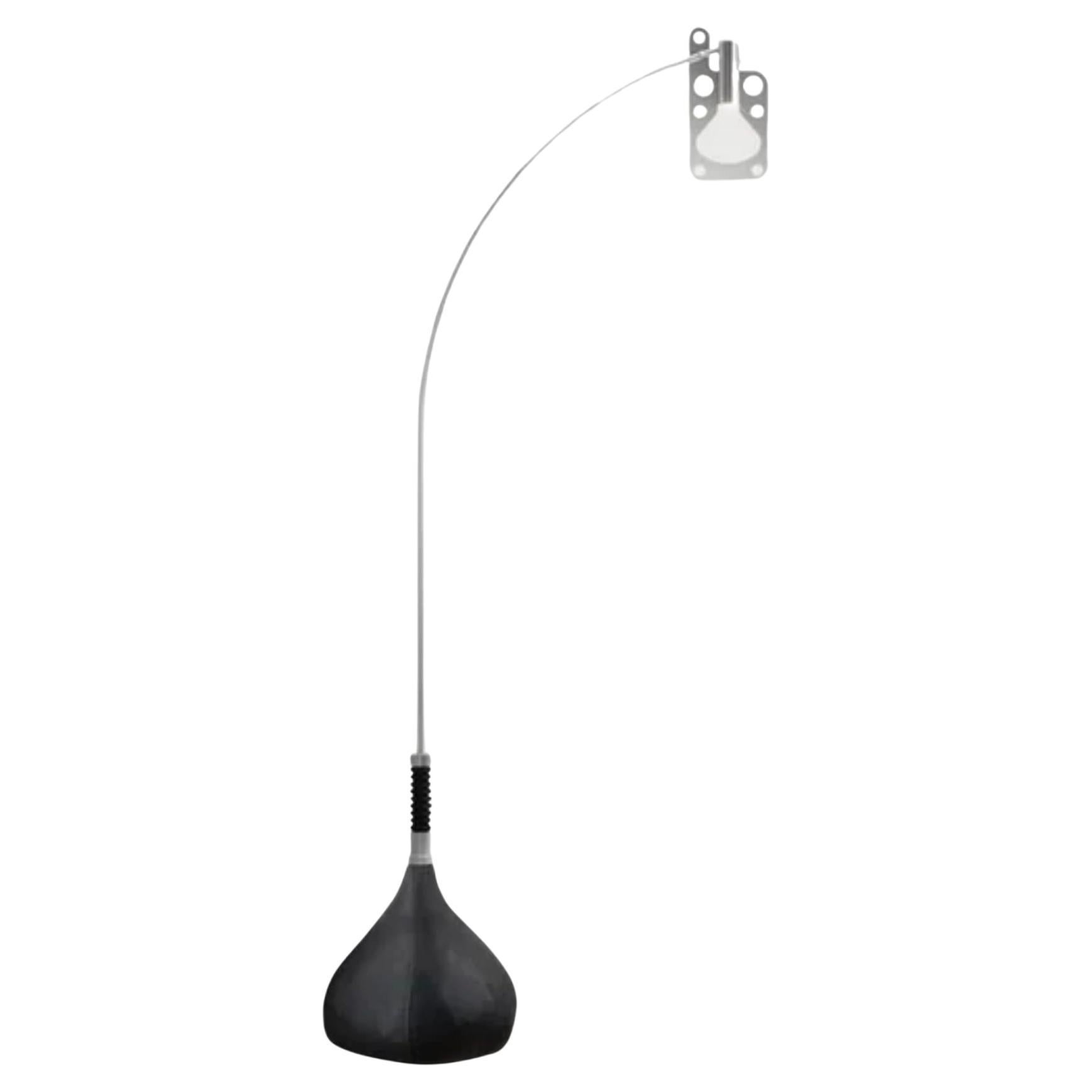 Lampadaire Axolight Bul-Bo en métal noir et tissu par Gabetti et Isola en vente