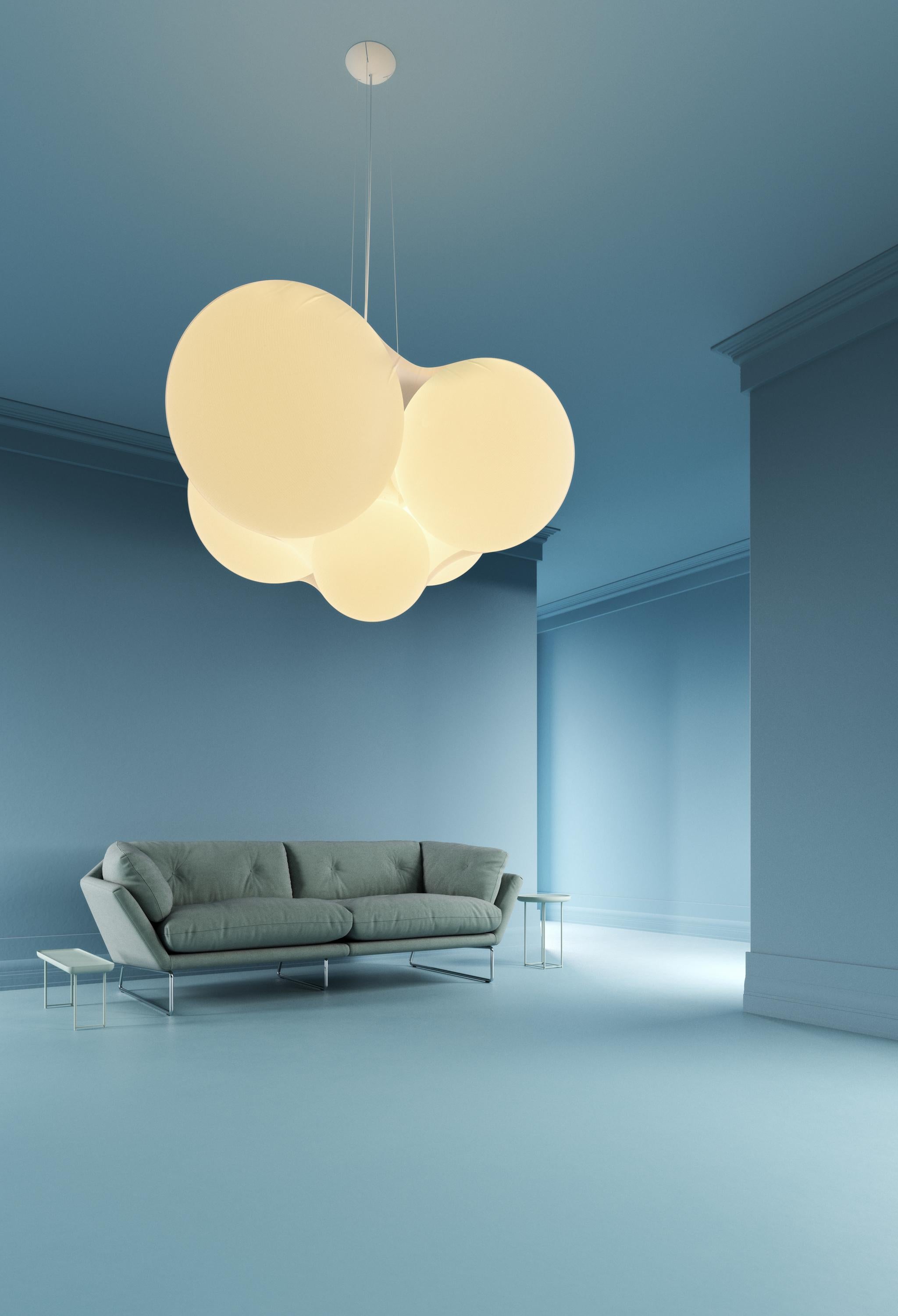 Axolight Cloudy Large Pendant Lamp in White by Dima Loginoff

Between design and art. Cloudy evokes a prodigious contemporary and luminous sculpture. It dominates the space with its strong installation power and a fluctuating stage presence of great