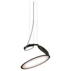 Axolight Cut Medium Pendant Lamp in Intense Black by Timo Ripatti