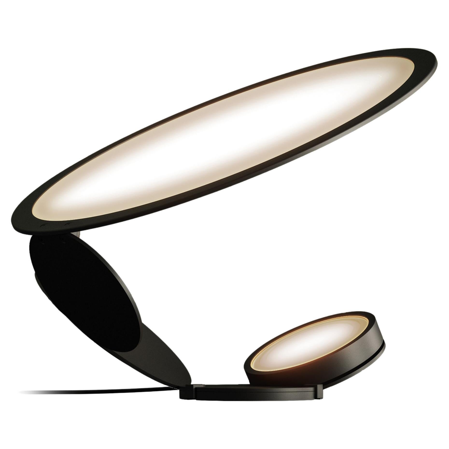 Axolight Cut Medium Table Lamp in Intense Black by Timo Ripatti For Sale
