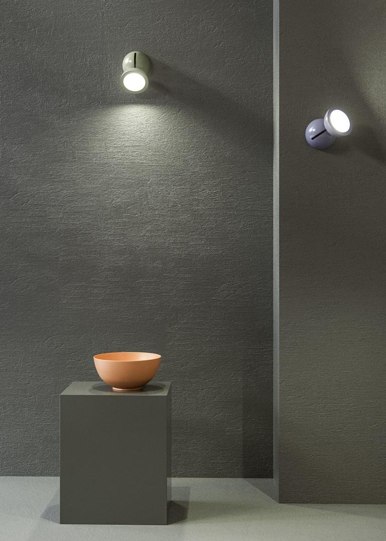 Alluminio Axolight DoDot Lampada da parete/soffitto in alluminio bianco di Simone Micheli in vendita