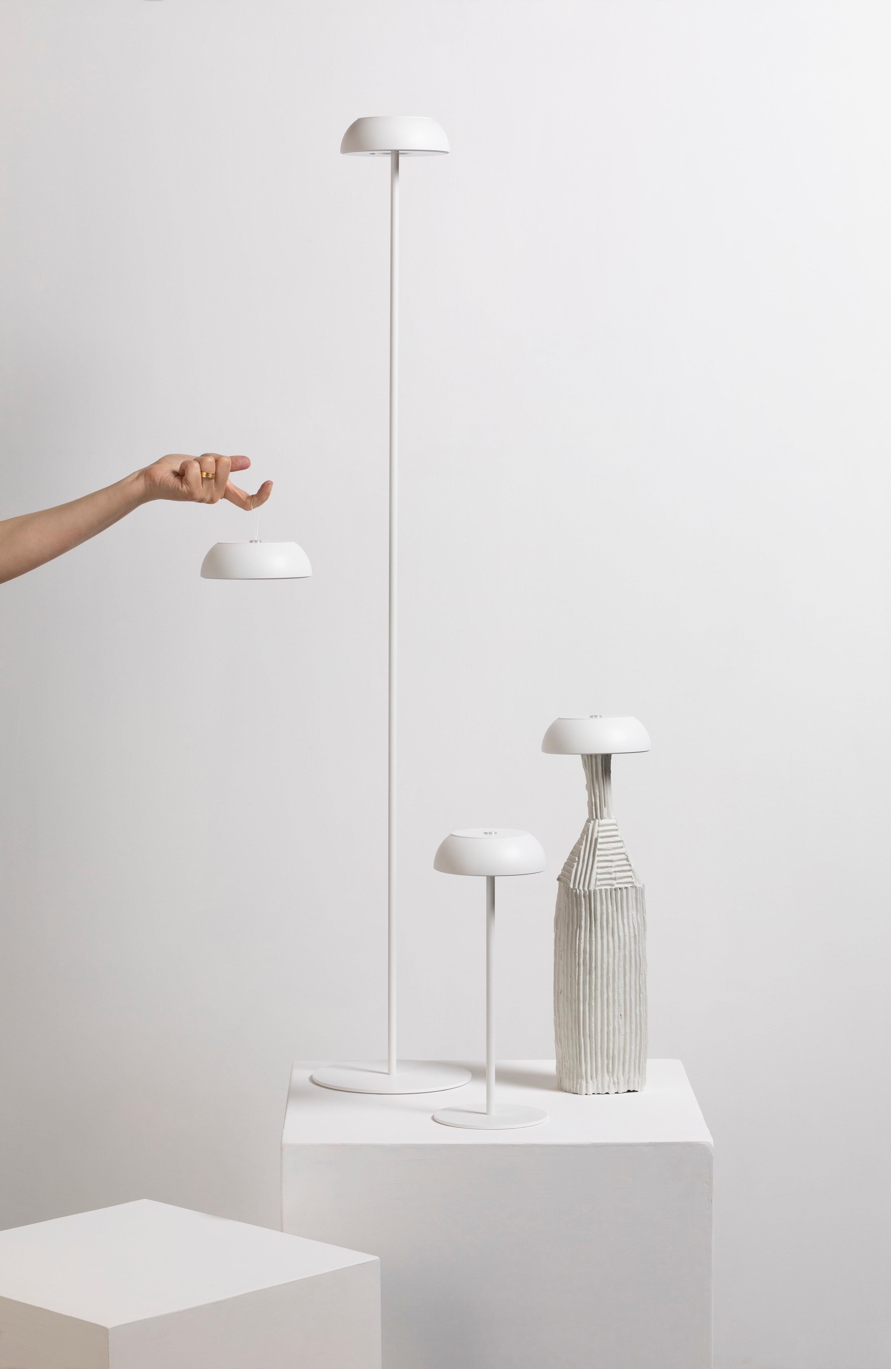 Axolight Float Floor Lamp in White Aluminum and Steel by Mario Alessiani

From the ingenuity of Axolight and the creativity of the designer Mario Alessiani, Float was born, a multifunctional and portable lamp, usable both outdoors and indoors,