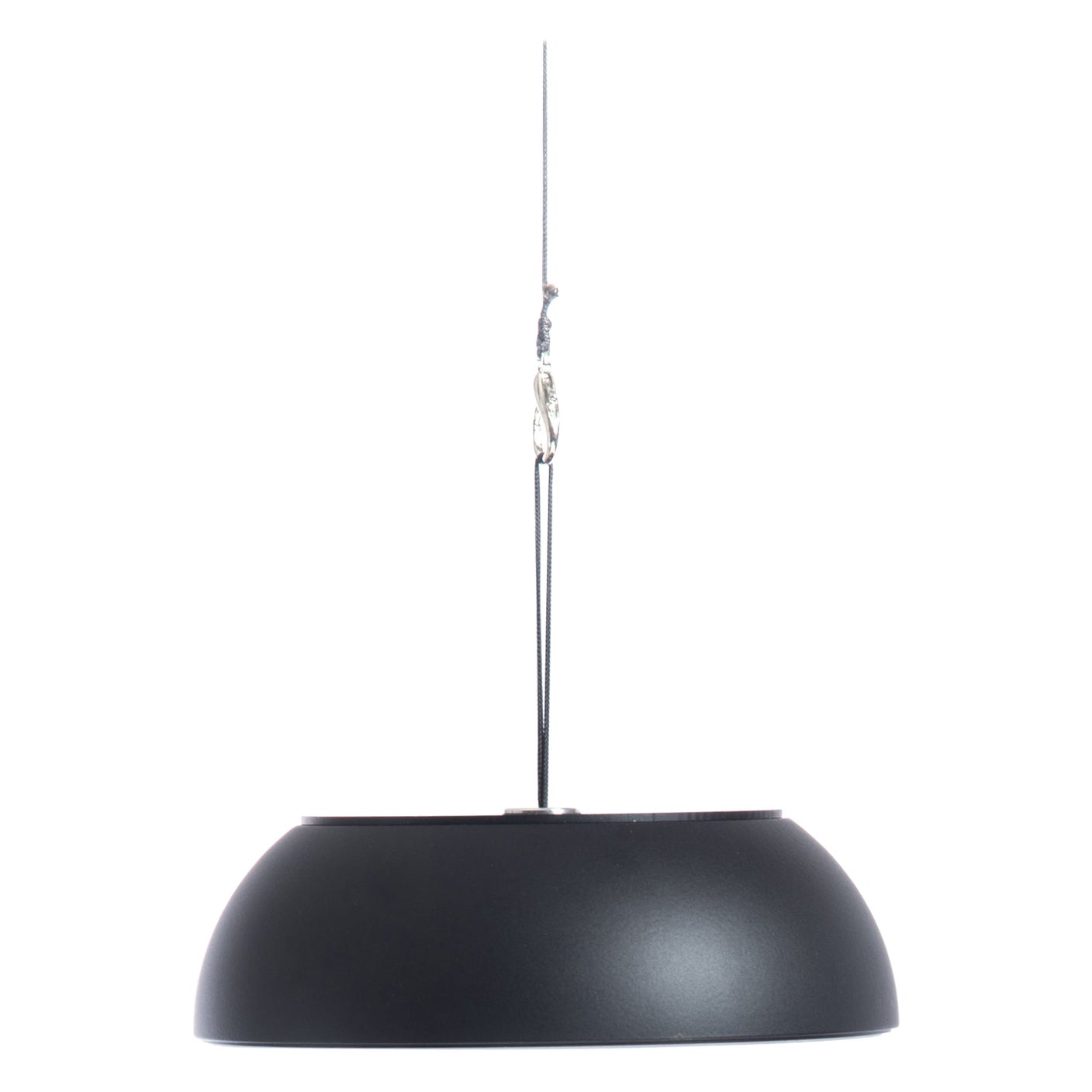 Lámpara de suspensión Axolight Float de aluminio negro de Mario Alessiani