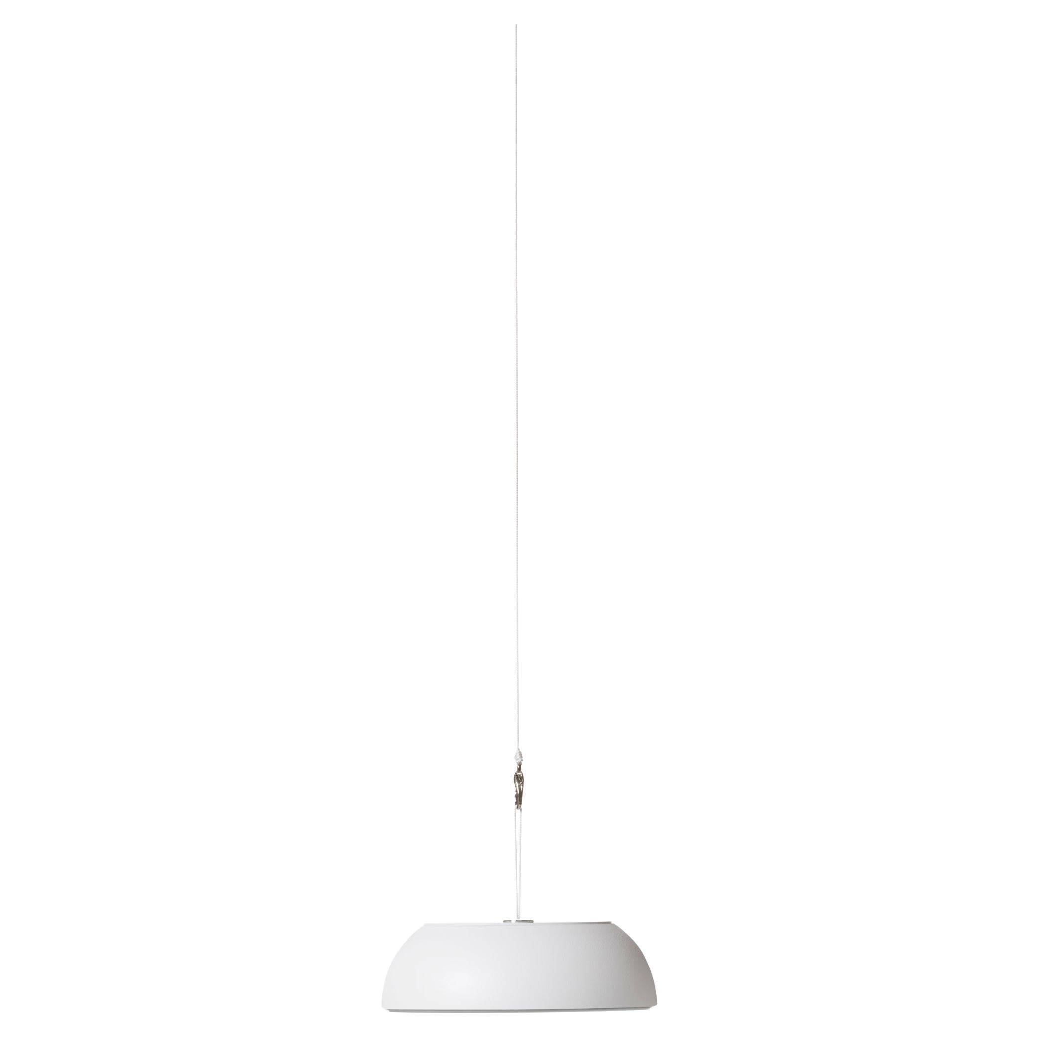 Axolight Float Suspension Lamp in White Aluminum by Mario Alessiani