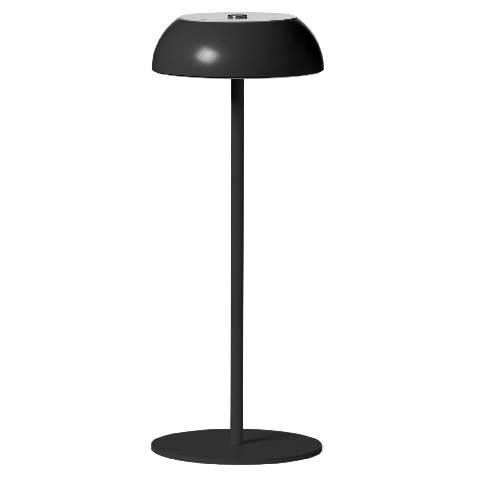 Axolight Float Table Lamp in Black Aluminum and Steel by Mario Alessiani