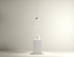 Axolight Hoops 3 Medium Pendant Lamp in Gold by Giovanni Barbato