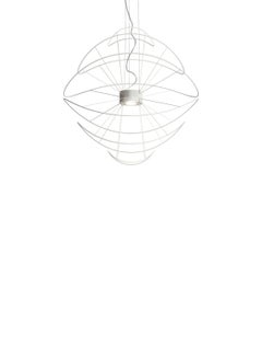 Axolight Hoops 6 Lámpara colgante grande en blanco de Giovanni Barbato
