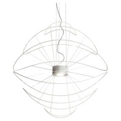 Axolight Hoops 6 grande lampe suspendue blanche de Giovanni Barbato