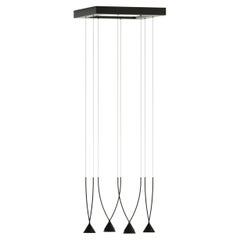 Axolight Lampe à suspension Jewell Medium 10 en noir avec finition noire par Yonoh