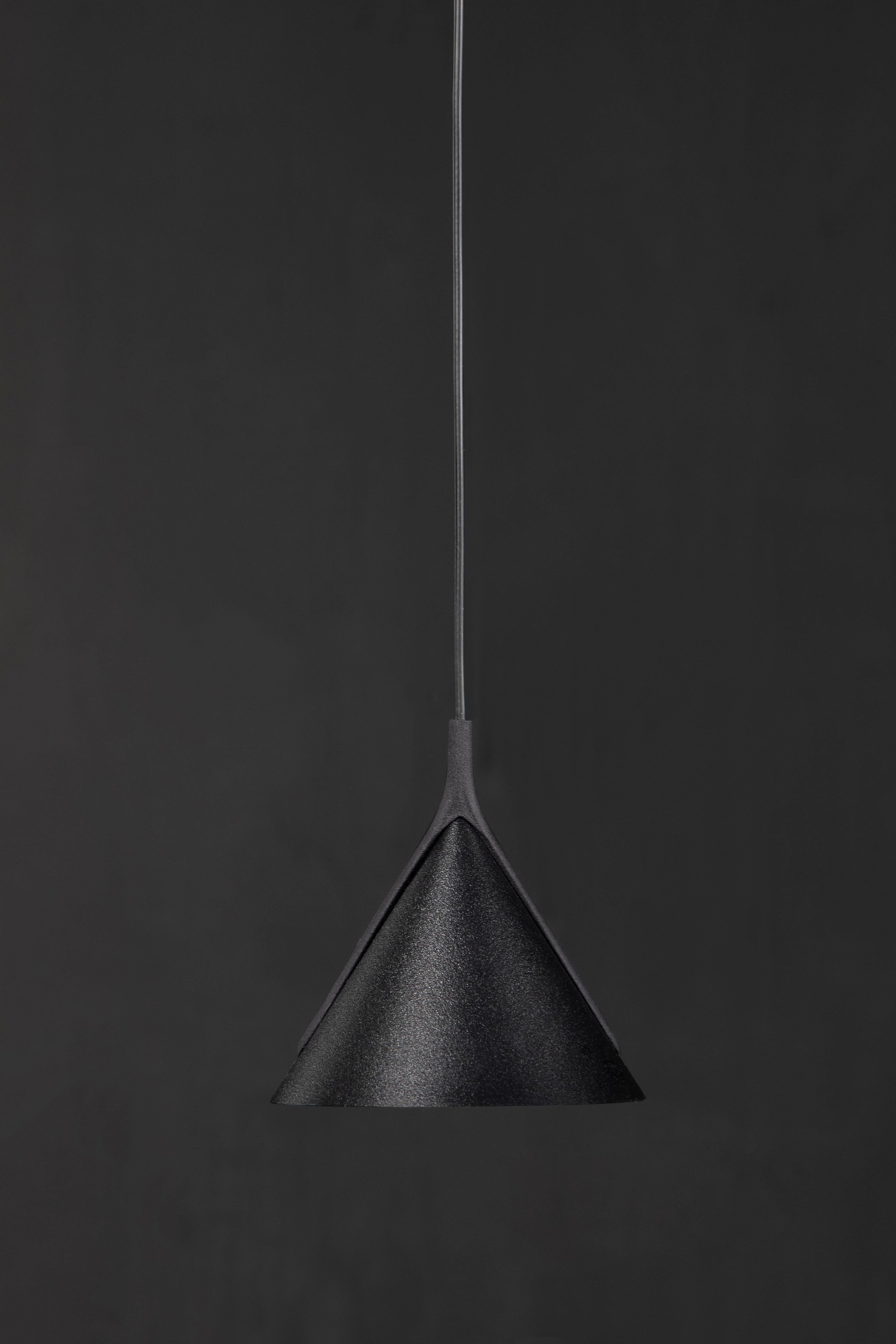 Contemporary Axolight Jewel Mono Small Pendant Light in Black with Black Finish by Yonoh For Sale