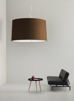 Axolight Large Velvet Ceiling Lamp in Ivory White by Manuel & Vanessa Vivian