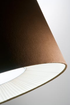 Axolight Large Velvet E26 Pendant Lamp in Brown by Manuel & Vanessa Vivian
