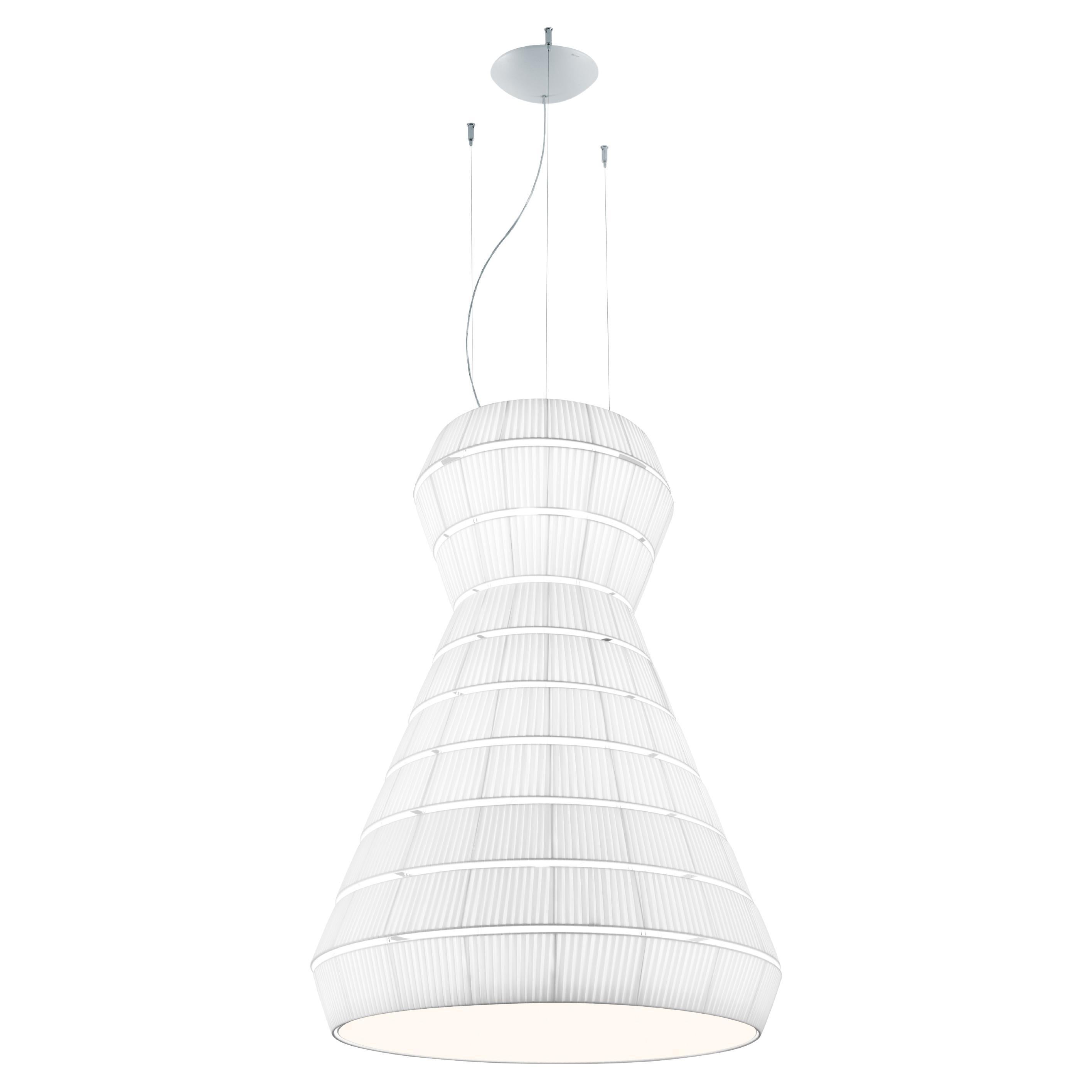Lampada a sospensione Axolight Layers Type A in acciaio bianco di Vanessa Vivian