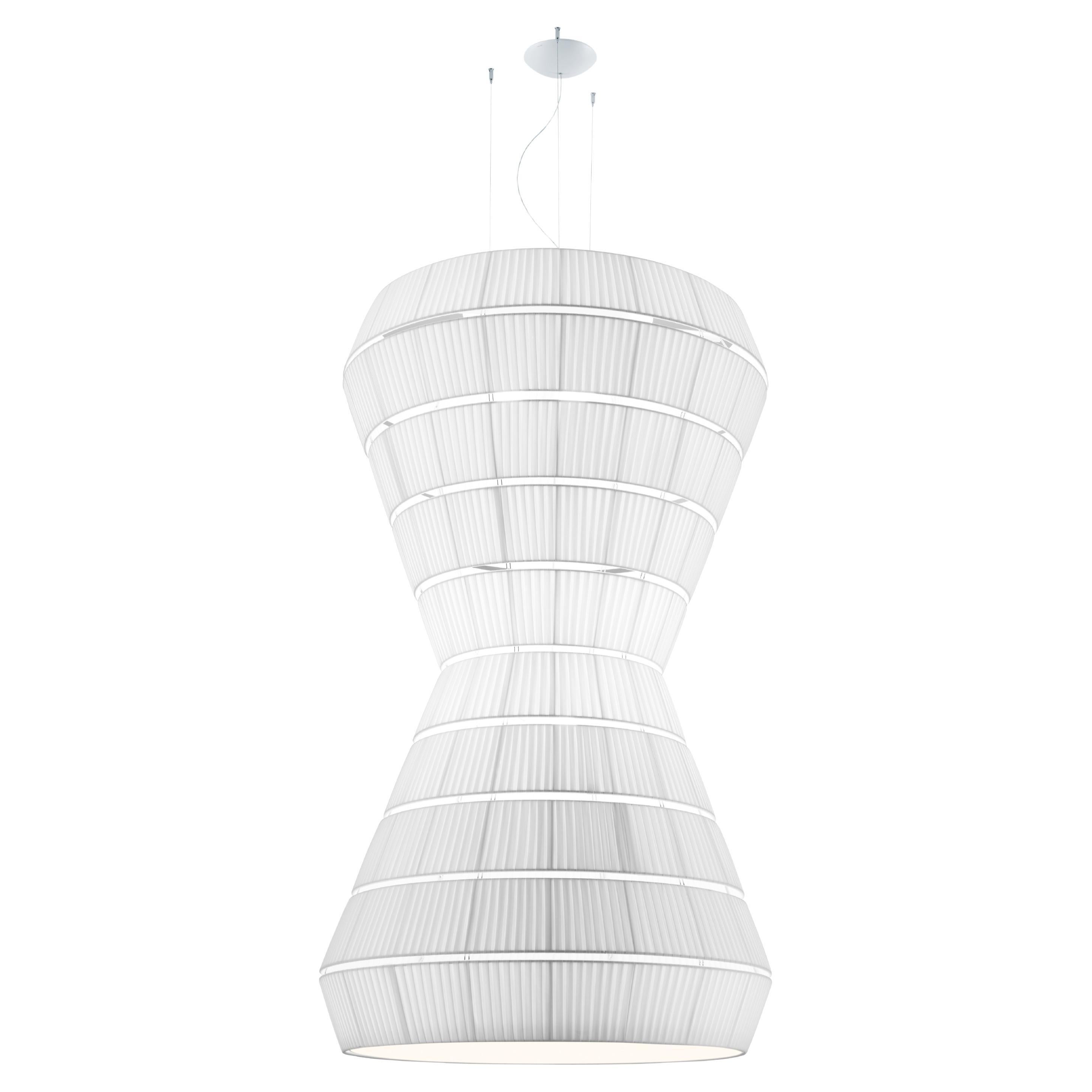 Axolight Layers Type F Pendant Lamp in White Steel by Vanessa Vivian For Sale