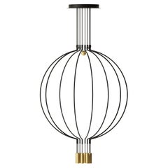 Axolight Liaison Lámpara Colgante Modelo G8 en Negro/Oro by Sara Moroni