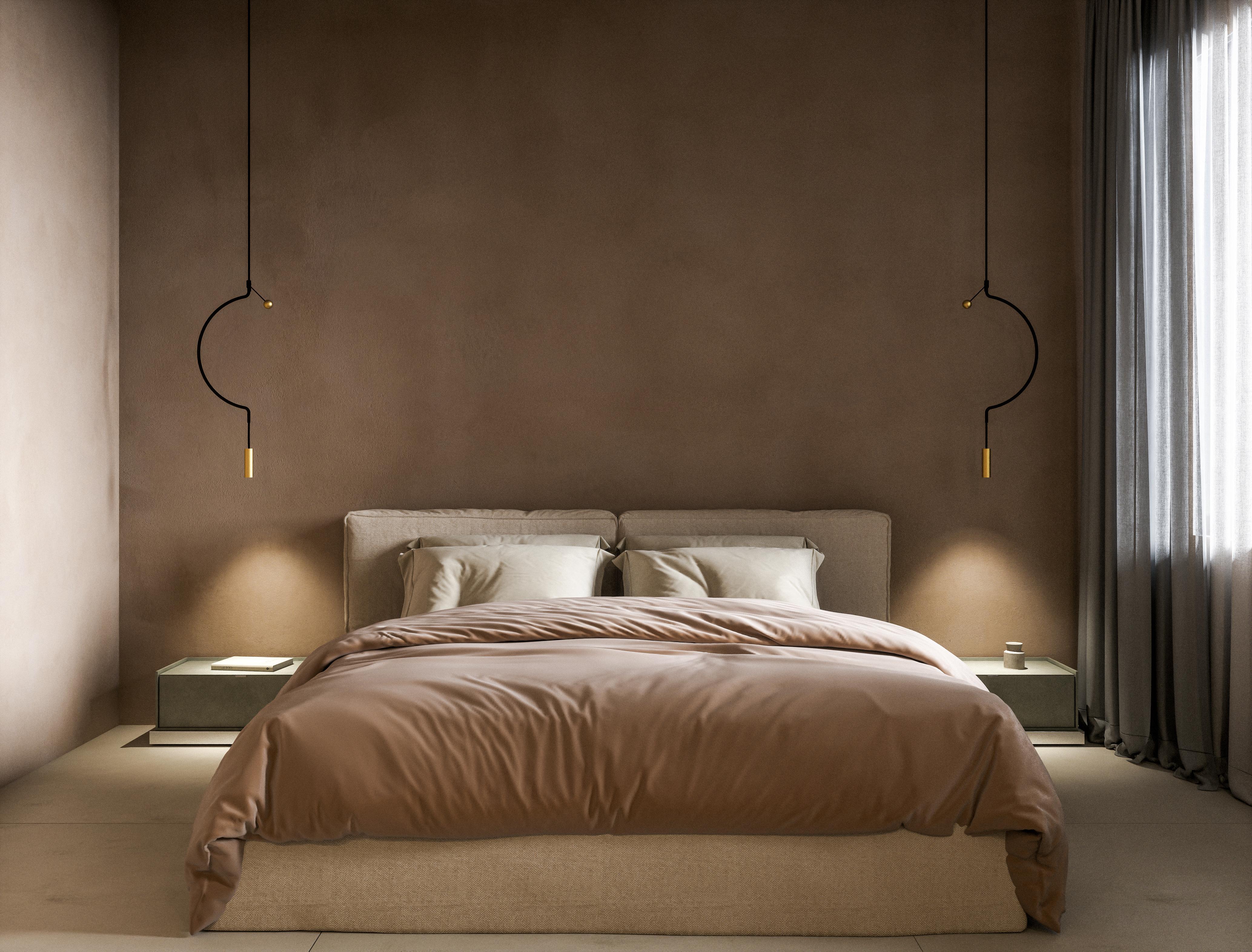 XXIe siècle et contemporain Axolight Lampe à suspension Liaison Model M1 en noir/doré par Sara Moroni en vente