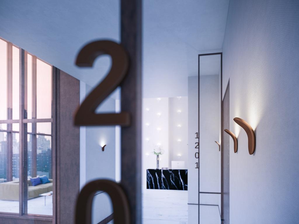 Axolight Lik Wall Lamp in Bronzo Opaco Alumninum by Serge & Robert Cornelissen

Lik has a soft design and its intense light hidden in the back spreads with harmonious reflections on the wall. Essential simplicity and formal technology are combined