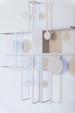 Axolight Manifesto Small Ceiling Light in Desert White Metal by Timo Ripatti