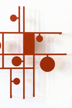 Axolight Manifesto Small Ceiling Light in Earth Red Metal by Timo Ripatti