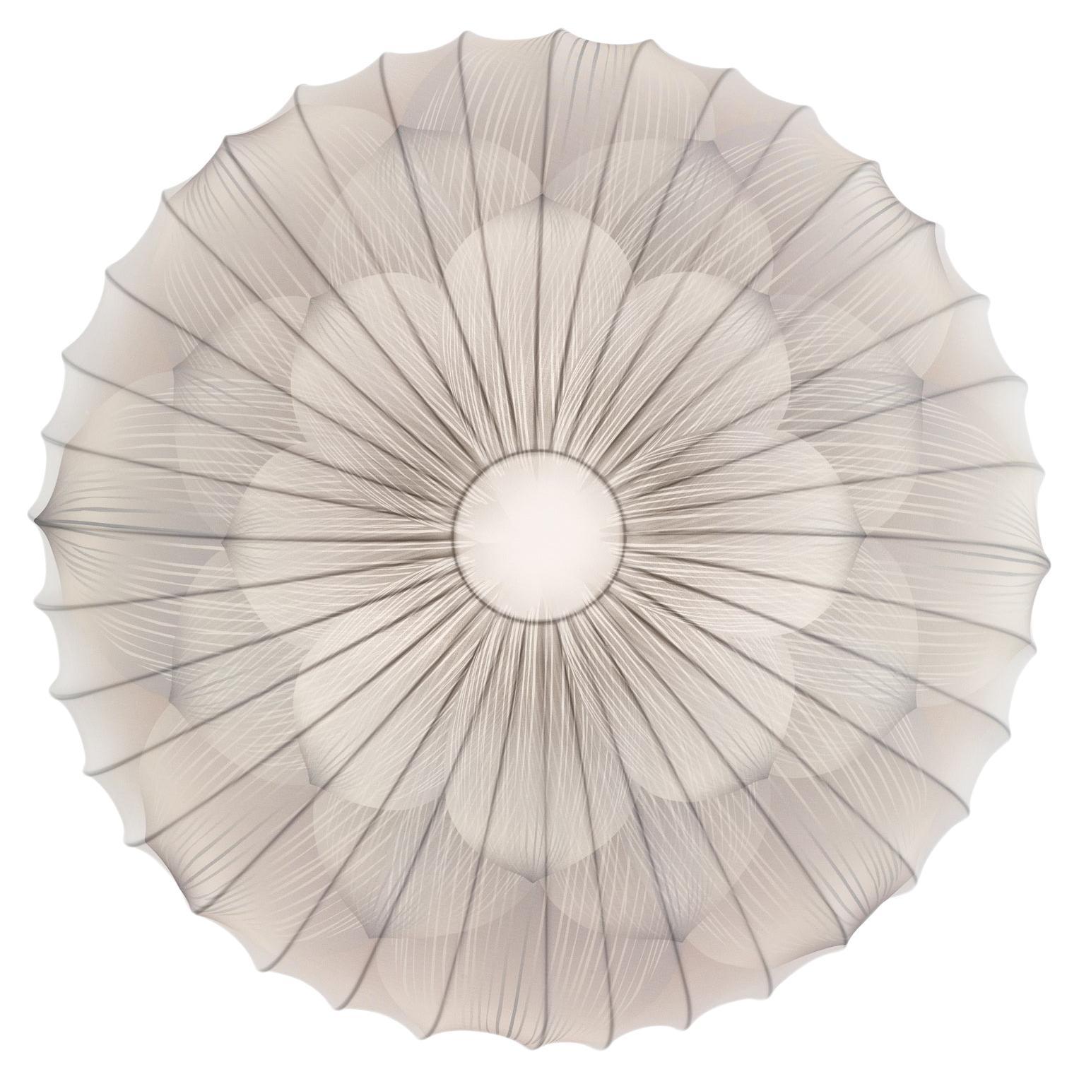 Axolight Muse Large Ceiling Light in Flower Pattern with White Metal Finish
