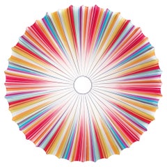 Große Deckenleuchte Axolight Muse in Multicolor mit weißer Metalloberfläche